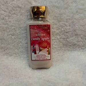 Bath & Body Works Winter Candy Apple Body Lotion - Festive Red and Gold